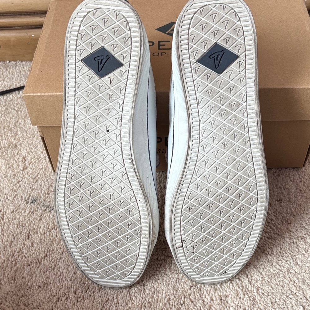 Sperry White Leather Sneakers - Picture 4 of 6